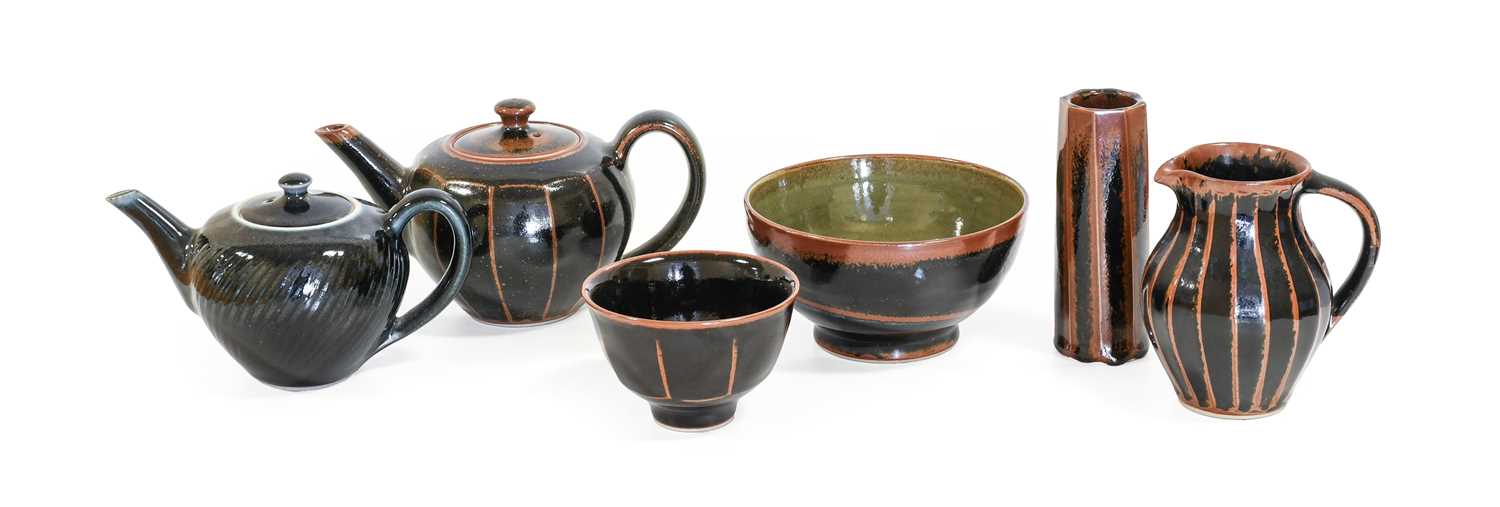 Lot 22 - Andrew Crouch (b.1955): A Stoneware Teapot and...