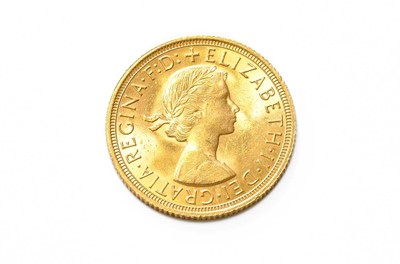 Lot 375 - Elizabeth II, Sovereign 1962; about uncirculated