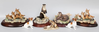 Lot 242a - Border Fine Arts Fox Groups including Cubs,...