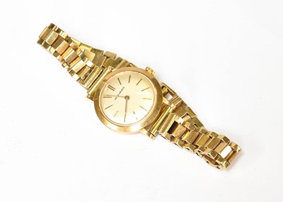 Lot 405 - A Lady's 18 Carat Gold Movado Wristwatch,...