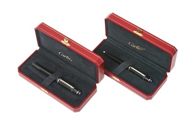 Lot 2256 - A Cartier Diablo Fountain-Pen and Ballpoint-Pen