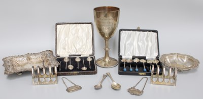 Lot 144 - A Collection of Assorted Silver, including a...