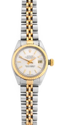 Lot 2172 - Rolex: A Lady's Steel and Gold Automatic...