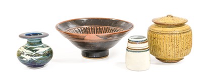 Lot 45 - Andrew Hague (b. 1948): A Stoneware Jar and...
