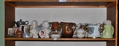 Lot 422 - A collection of Elizabeth II Coronation commemorative ware including Hammersley loving cup,...