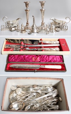 Lot 125 - A Collection of Assorted Silver and Silver...