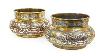 Lot 115 - A Pair of Cairoware Bowls, late 19th/20th...