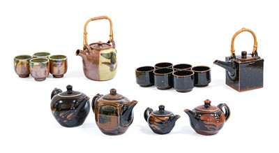 Lot 38 - Derek Emms (1929-2004): A Stoneware Teapot and...