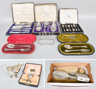 Lot 150 - A Collection of Assorted Silver, including a...