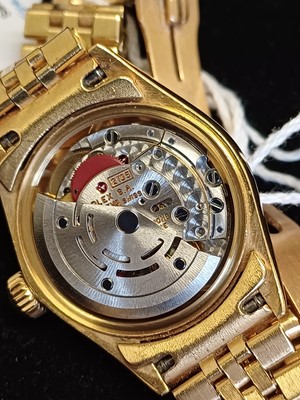Lot 2176 - Rolex: A Lady's 18 Carat Gold Automatic...