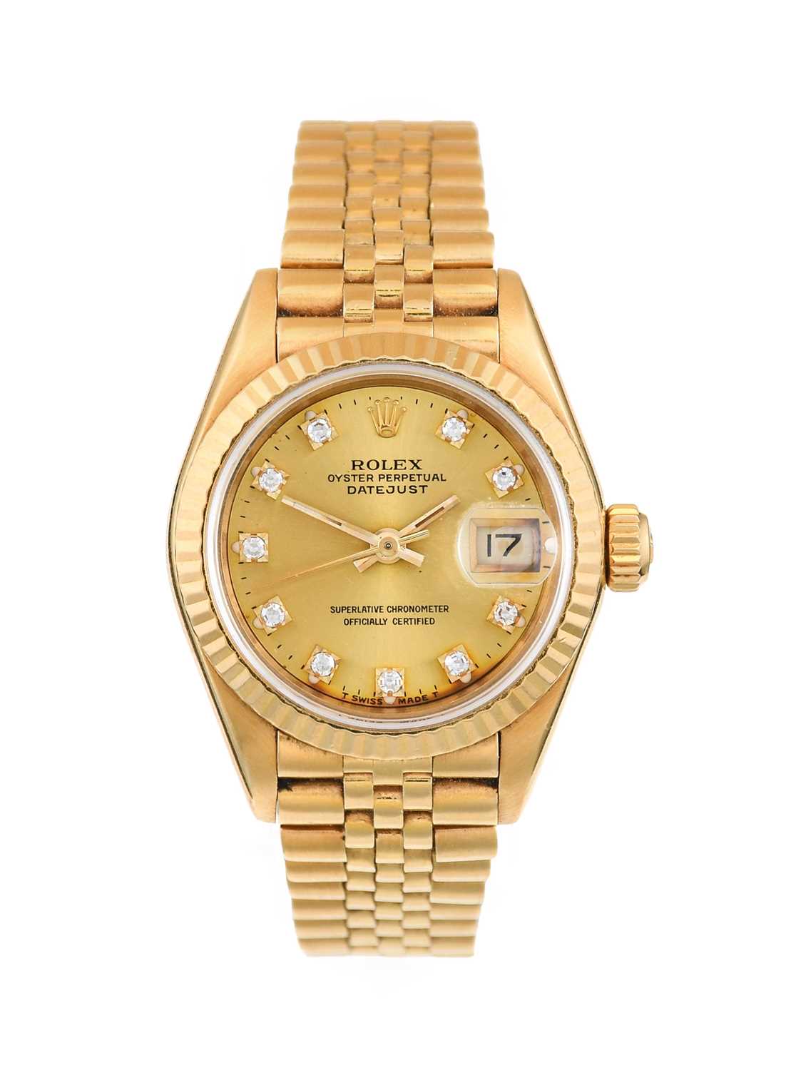 Lot 2176 - Rolex: A Lady's 18 Carat Gold Automatic...