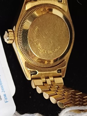 Lot 2176 - Rolex: A Lady's 18 Carat Gold Automatic...