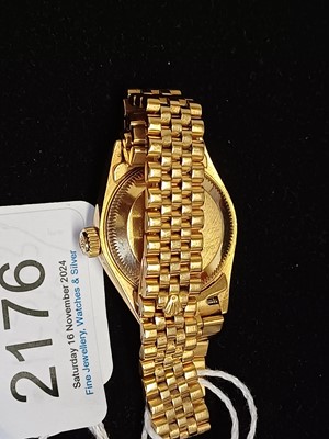 Lot 2176 - Rolex: A Lady's 18 Carat Gold Automatic...