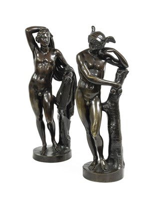 Lot 188 - After the Antique: A Pair of Bronze Figures of...