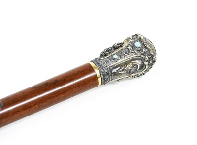 Lot 277 - A Late 19th Century Malacca Walking Cane, the...