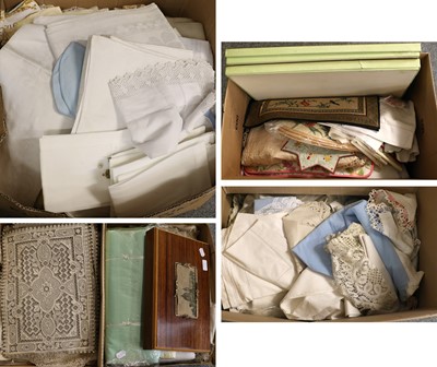 Lot 1112 - Assorted Linen and Textiles including various...