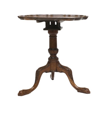 Lot 1193 - A George III Mahogany Tilt-Top Tripod Table,...