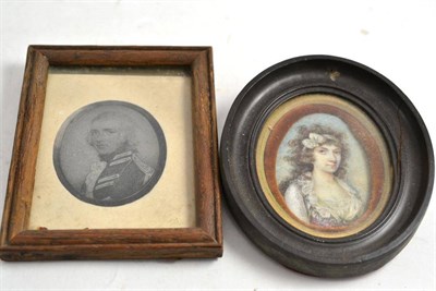 Lot 439 - An early 19th century portrait miniature of a lady (inscribed verso) and another (2)