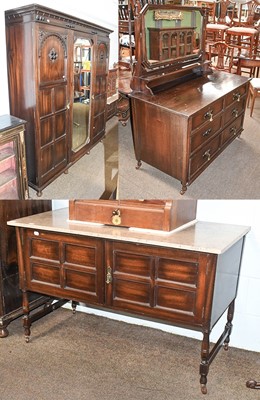 Lot 1306 - An Early 20th Century Mahogany Three-Piece...