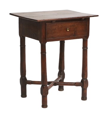 Lot 758 - A George III Oak Side Table, 3rd quarter 18th...