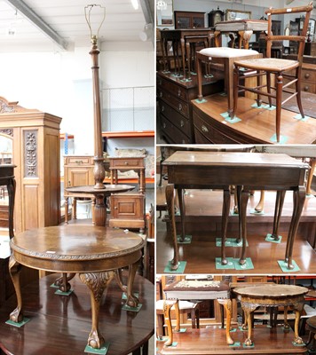 Lot 1131 - Assorted Furniture Including a Chippendale...