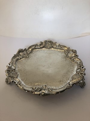 Lot 2055 - A Victorian Silver Waiter