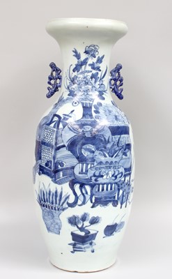 Lot 252 - A Chinese Porcelain Vase, 19th century, with...