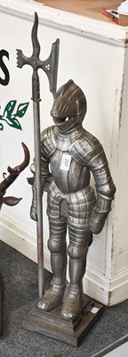 Lot 297 - A Novelty Fire Side Companion Set, as a Knight...