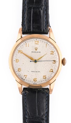 Lot 2394 - Rolex: A 9 Carat Gold Centre Seconds...