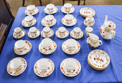 Lot 274 - A Royal Crown Derby Porcelain "Gadroon Rose...