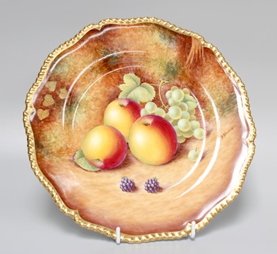 Lot 281 - A Royal Worcester Fruit Painted Plate, signed...