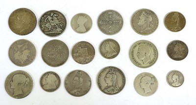 Lot 35 - Mixed 19th Century Silver Coinage; 18 coins...