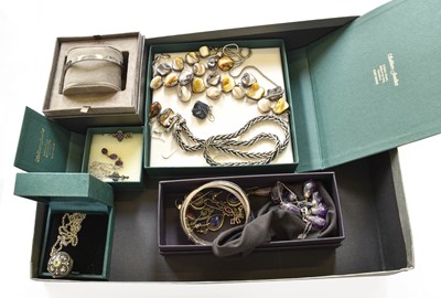 Lot 416 - A Quantity of Silver Jewellery, including...