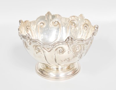 Lot 158 - A Victorian Silver Rose-Bowl, Maker's Mark...