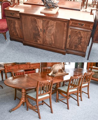 Lot 1297 - A 19th Century Mahogany Triple Pillar Dining...