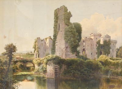 Lot 1006 - James Waite (19th Century) "Raglan Castle"...