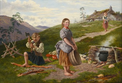 Lot 1035 - Joseph Barnes ARCam.A (1835-1915) Chores...