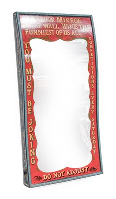 Lot 167 - A Fun Showman's Wibbly-Wobbly Fairground Mirror