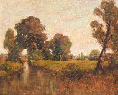 Lot 1023 - Harry Peterson (20th Century) Summer morning...