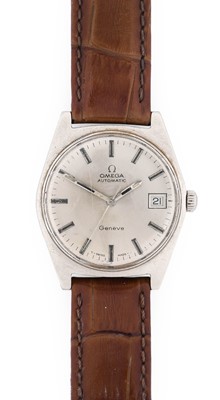 Lot 2465 - Omega: A Stainless Steel Automatic Calendar...