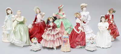 Lot 268 - A Collection of Mainly Royal Doulton Figures,...