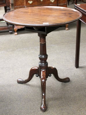 Lot 1171 - A George III Mahogany Circular Tripod Table,...