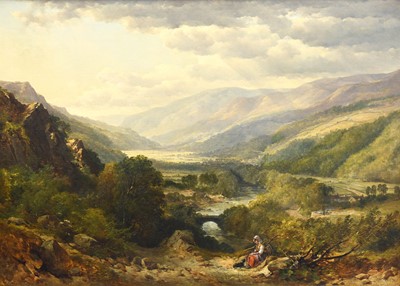 Lot 511 - John Syer RI (1815-1885) "Neath Valley"...