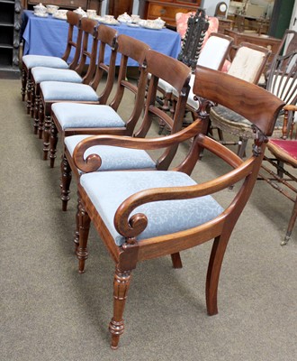 Lot 1156 - A Set of Six Victorian Mahogany Dining Chairs