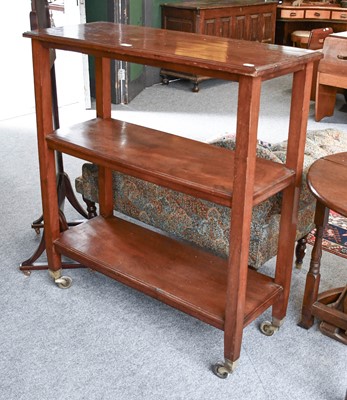 Lot 1288 - A Mahogany Three Tier Buffet, 107cm by 43cm by...