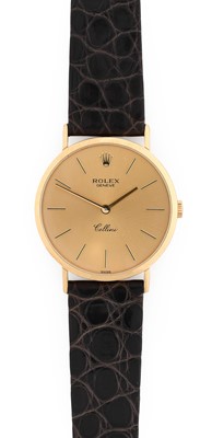 Lot 2173 - Rolex: An 18 Carat Gold Wristwatch, signed...