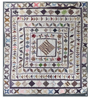 Lot 2051 - Early 19th Century Patchwork Cover, on a white...