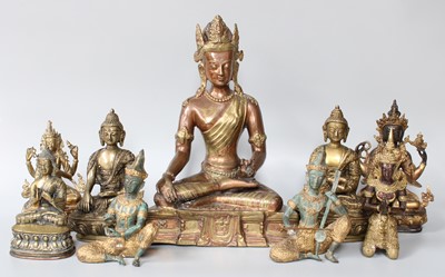 Lot 112 - A Group of Indian/South East Asian Bronze...