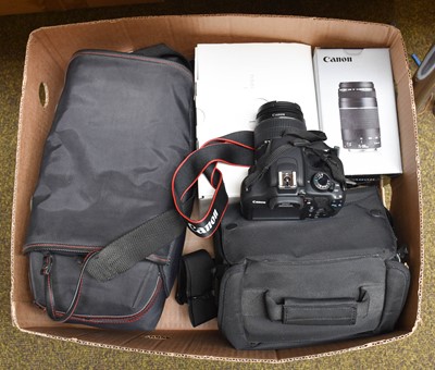 Lot 247 - A Canon EOS 1200D Camera, with EF lenses...