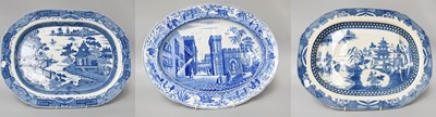 Lot 263 - A Spode Pearlware Oval Meat Dish, circa 1820,...